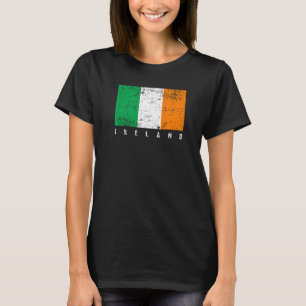 Camiseta Bandeira Irlandesa Desmazelada Bandeira Irlanda