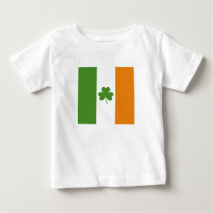 Camiseta Bandeira Irlandesa Dia de São Patrício com Shamroc