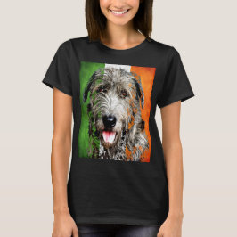 Camiseta Bandeira irlandesa do Wolfhound Erin go Bragh T-Sh