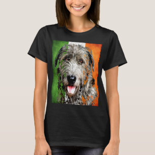 Camiseta Bandeira irlandesa do Wolfhound Erin go Bragh T-Sh