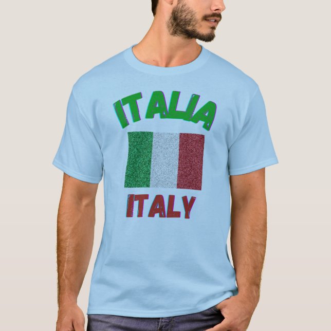 Camiseta Bandeira Itália Italia Original Sports Fan Club (Frente)