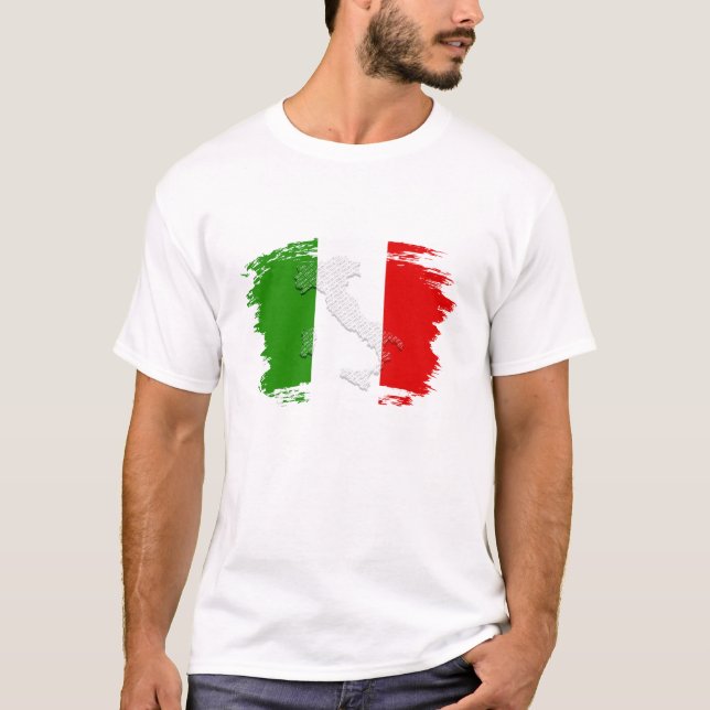 Camiseta bandeira italiana (Frente)