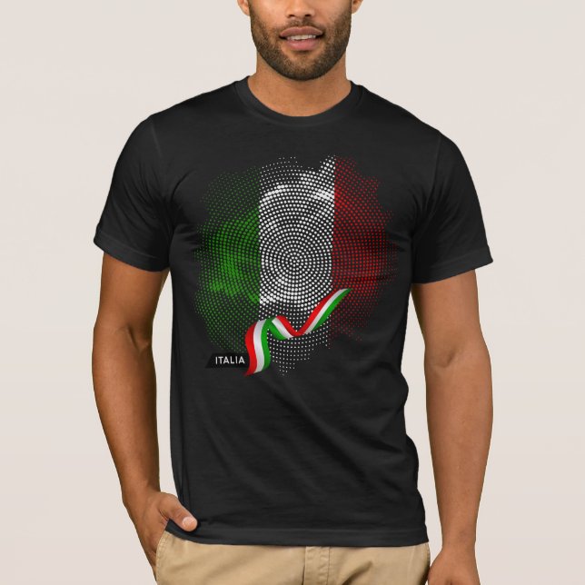 Camiseta bandeira italiana (Frente)