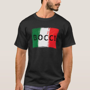 Camiseta Bandeira Italiana Bocci Bocce Ball Grunge