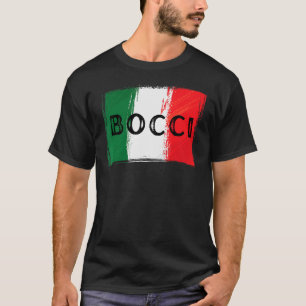 Camiseta Bandeira Italiana Bocci Bocce Ball Grunge