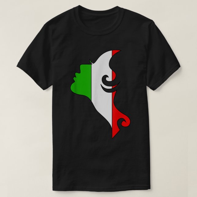 Camiseta Bandeira Italiana Boots Itália Nápoles (Frente do Design)