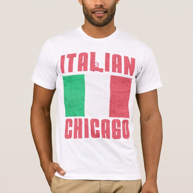 Camiseta Bandeira italiana Chicago (Frente)