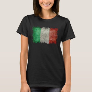 Camiseta Bandeira italiana com olhar embaçado