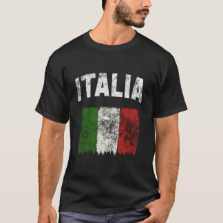 Camiseta Bandeira Italiana Distorcida da Itália