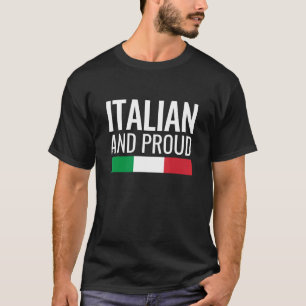 Camiseta Bandeira Italiana E Orgulhosa Itália