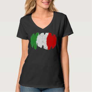 Camiseta Bandeira Italiana Estilo Italiano Gráfico C