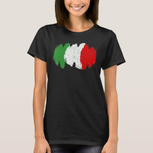 Camiseta Bandeira Italiana Estilo Italiano Gráfico C