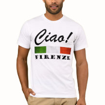 Bandeira italiana Florença Italia do Ciao Firenze