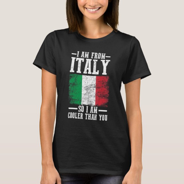 Camiseta Bandeira italiana Itália (Frente)