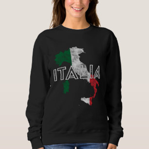 Camiseta Bandeira Italiana Itália Vintage Distressed Vacat