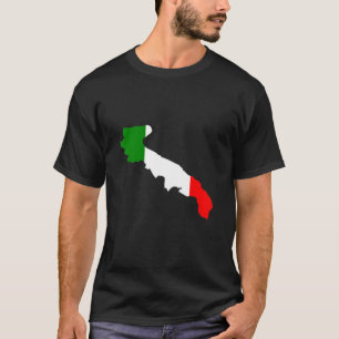 Camiseta Bandeira italiana na Apúlia esboçada na Apúlia