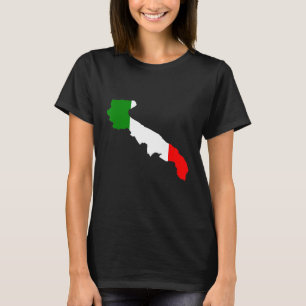 Camiseta Bandeira italiana na Apúlia esboçada na Apúlia