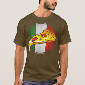Camiseta Bandeira italiana Pizza Slice Funny Italia