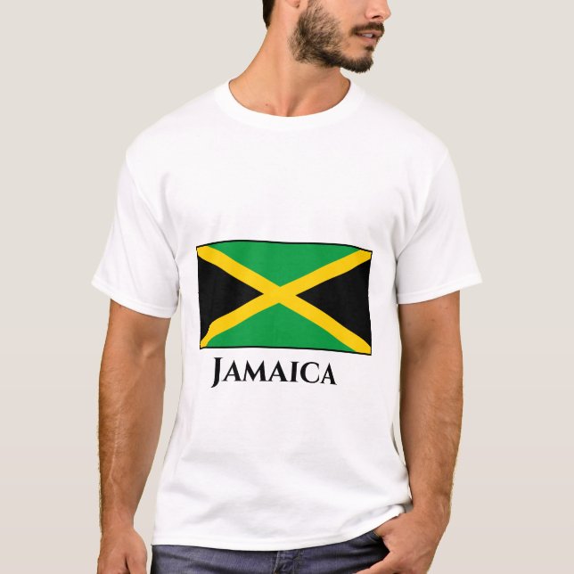 Camiseta Bandeira Jamaica (jamaicana) (Frente)