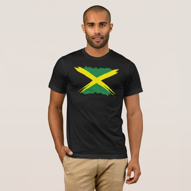 Camiseta Bandeira jamaicana (Frente Completa)