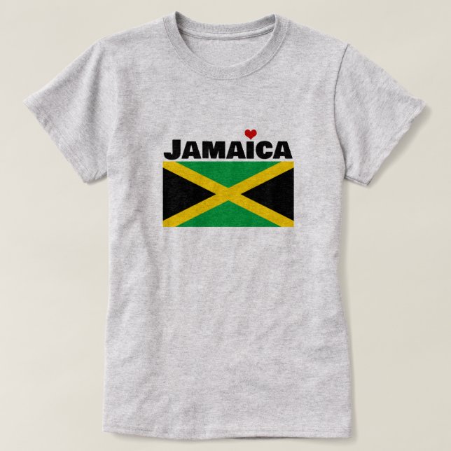 Camiseta Bandeira jamaicana (Frente do Design)