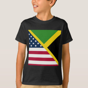 Camiseta Bandeira jamaicana americana Jamaica Estados Uni