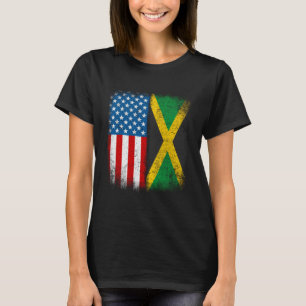 Camiseta Bandeira jamaicana americana Usa Jamaica Color Jun