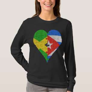 Camiseta Bandeira jamaicana cubana