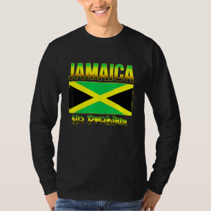 Camiseta Bandeira jamaicana da Ilha Caribe Jamaica Não Prov