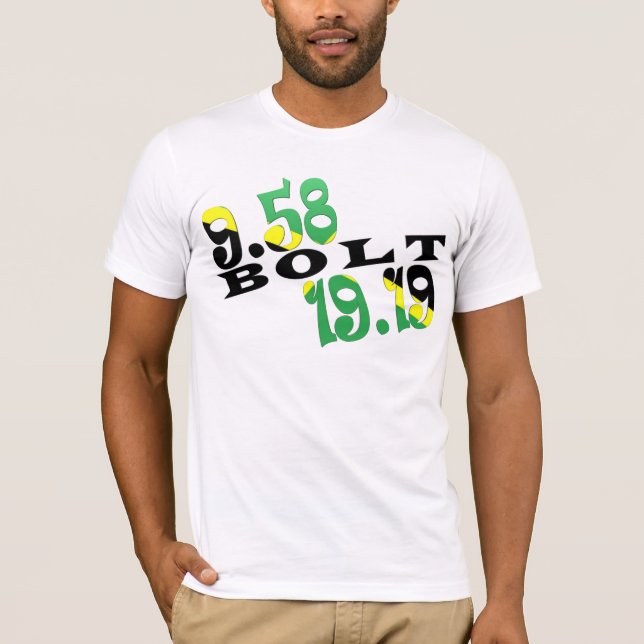 Camiseta Bandeira jamaicana de Usain Bolt Berlim 2 WR (Frente)