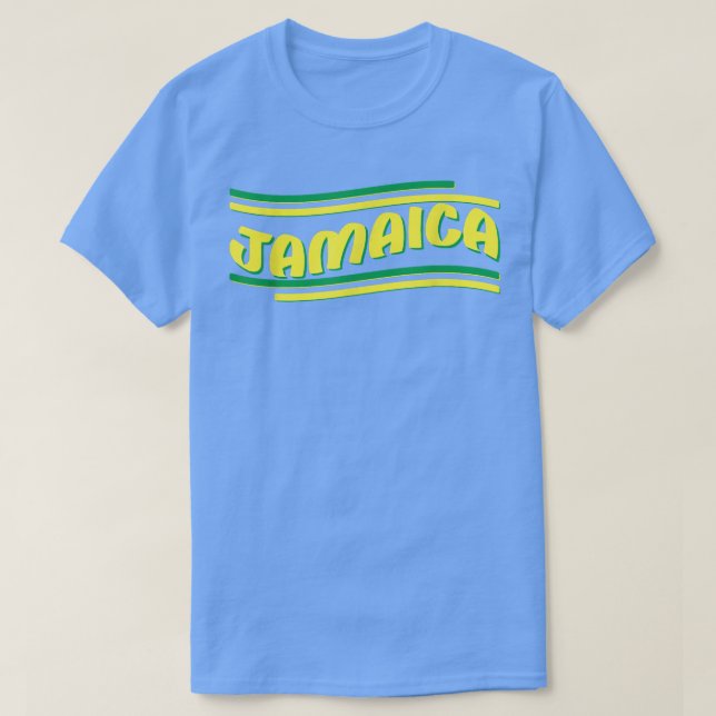 Camiseta Bandeira jamaicana Jamaica Em Meu Coração Mulheres (Frente do Design)