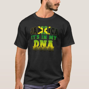 Camiseta Bandeira jamaicana Jamaica Está em Meu Adn Men Mul