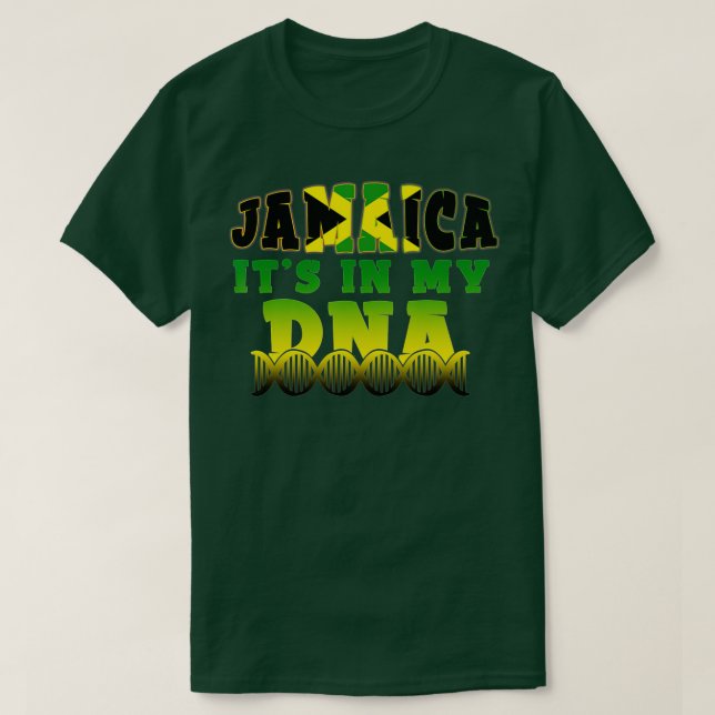 Camiseta Bandeira jamaicana Jamaica Está no meu DNA Men Mul (Frente do Design)