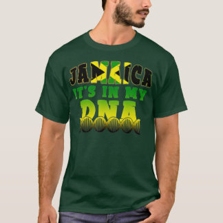Camiseta Bandeira jamaicana Jamaica Está no meu DNA Men Mul