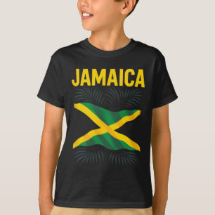 Camiseta Bandeira Jamaicana Jamaica Lembrança Viagem Férias