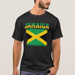 Camiseta Bandeira Jamaicana Vintage Jamaica Lembrança Amor