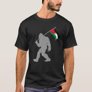 Camiseta Bandeira Jordaniana Na Bandeira Da Jordânia