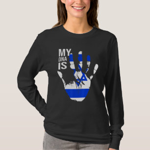 Camiseta Bandeira Judaica Israel Bandeira Meu Dna É Judeu O