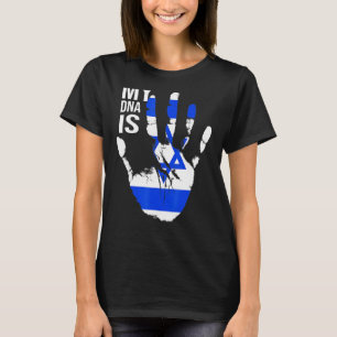 Camiseta Bandeira Judaica Israel Bandeira Meu Dna É Judeu O