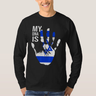 Camiseta Bandeira Judaica Israel Bandeira Meu Dna É Judeu O