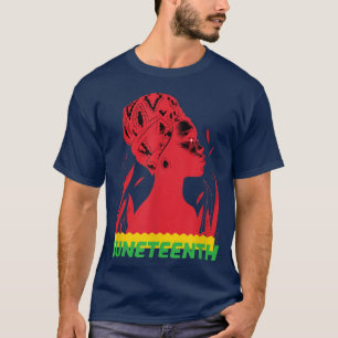 Camiseta Bandeira JUNETEENTH Livre Desde 1865 História Negr