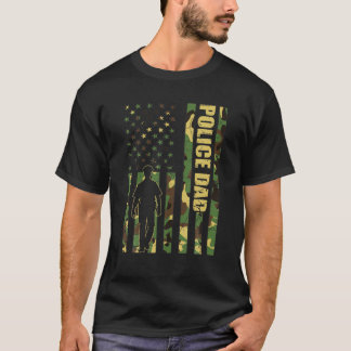 Camiseta Bandeira Legal Americana Fath na Polícia de Camufl