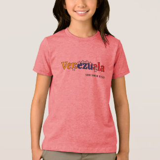 Camiseta bandeira legal do país personalizar criança venezu