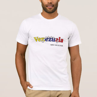 Camiseta bandeira legal do país personalizar homens venezue