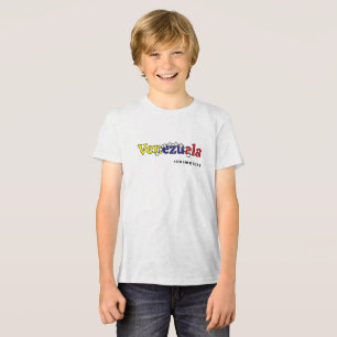 Camiseta bandeira legal do país personalizar infantil venez