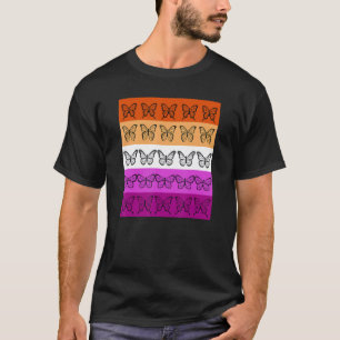 Camiseta Bandeira Lésbica - Borboleta Sapphia