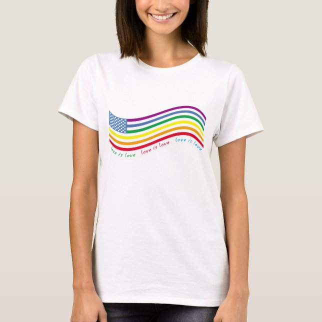Camiseta bandeira LGBT (Frente)