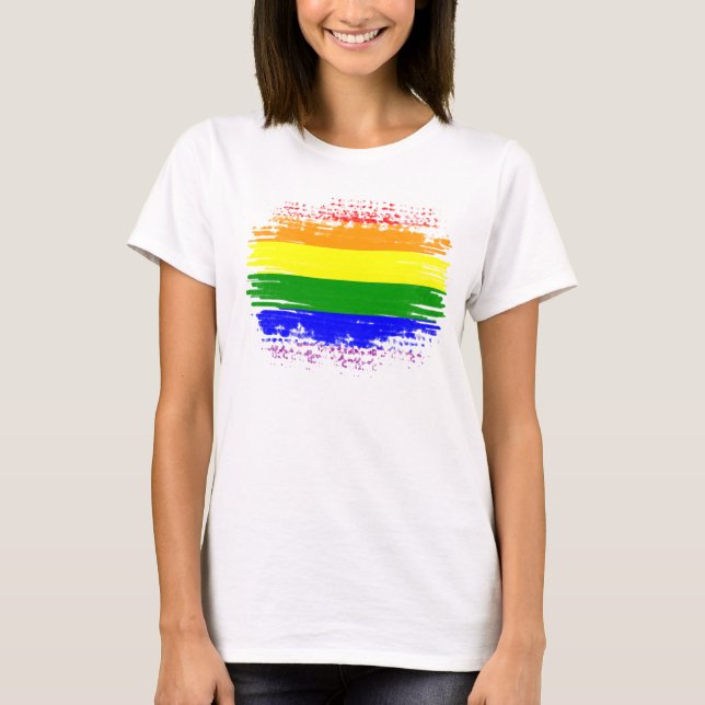 Camiseta bandeira LGBT (Frente)