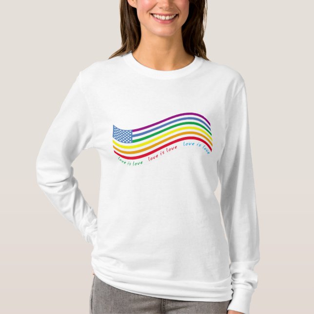 Camiseta bandeira LGBT (Frente)