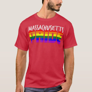 Camiseta Bandeira LGBT do Prido de Massachusetts